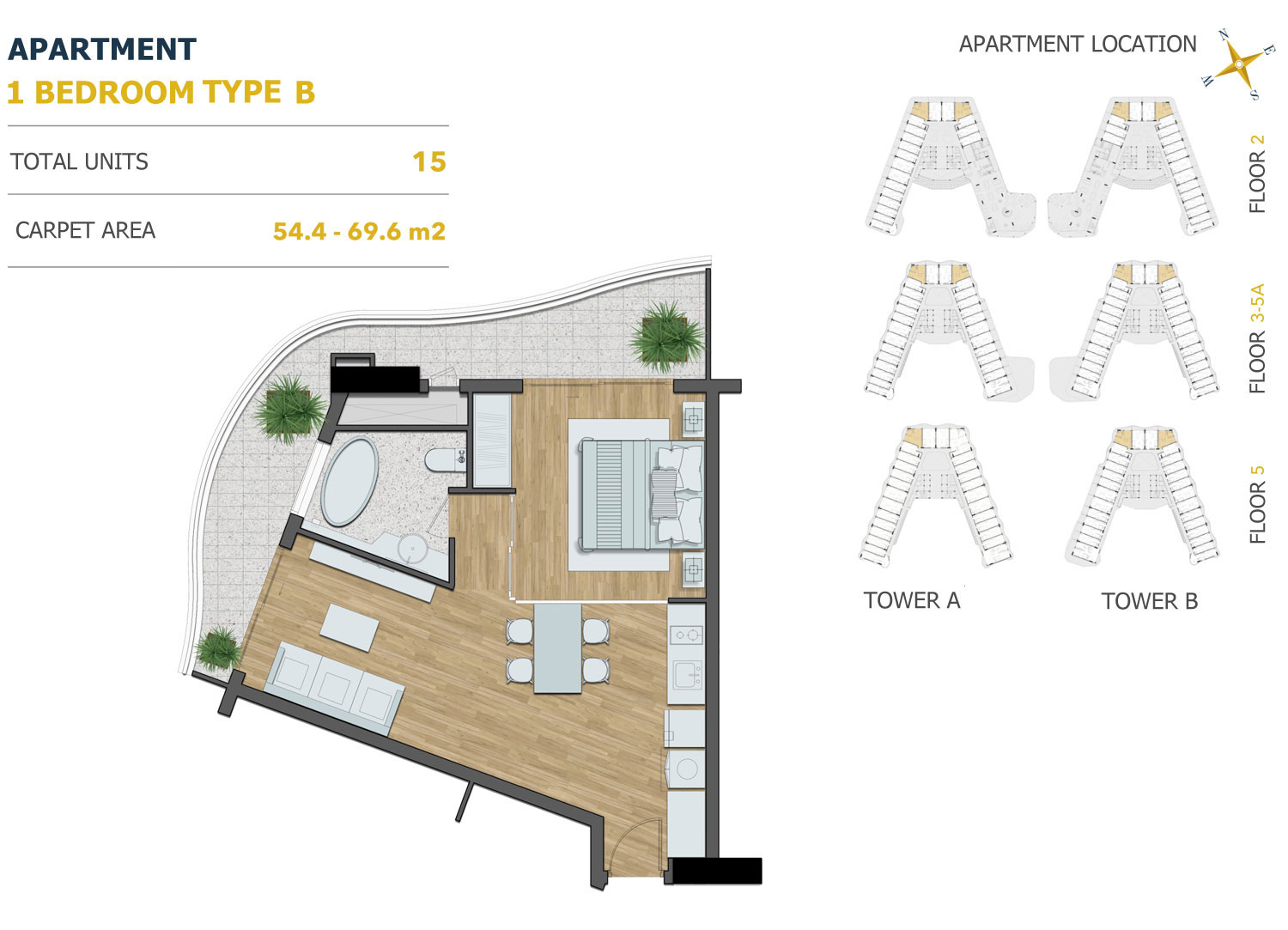 Layout Of Apartment - Shantira LegaSky Condos